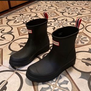 Hunter short rain boots